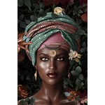 Plexiglas Schilderij Afrikaanse dame