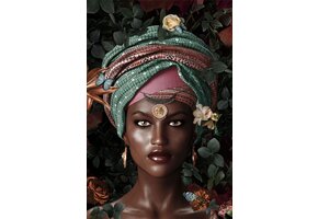 Plexiglas Schilderij Afrikaanse dame