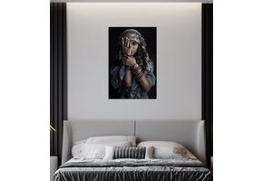 Plexiglas Schilderij Indiase vrouw