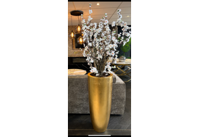 Goud vaas blossom