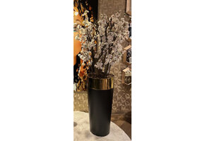 Goud zwart  vaas blossom