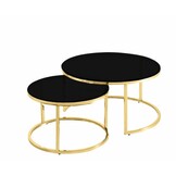 Doblo rond salontafel marmerlook