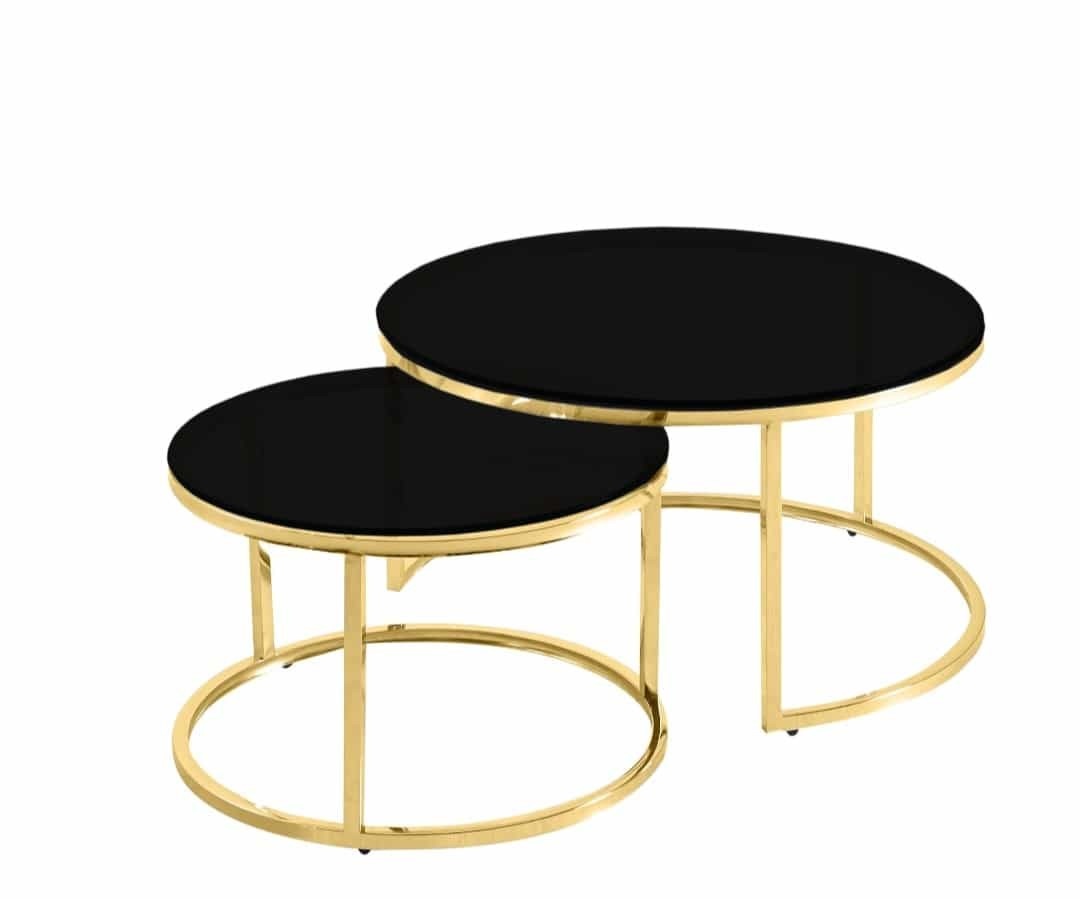 Doblo rond salontafel marmerlook