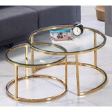 Doblo rond salontafel marmerlook