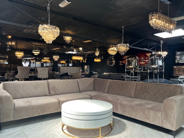 Maria hoekbank taupe