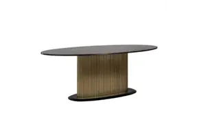 Black Bonito  eettafel ovaal