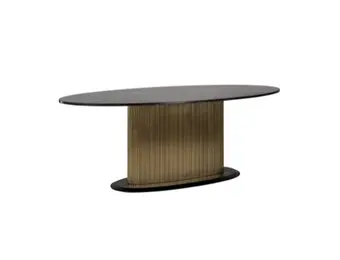 Black Bonito  eettafel ovaal