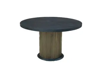 Black Bonito eettafel rond
