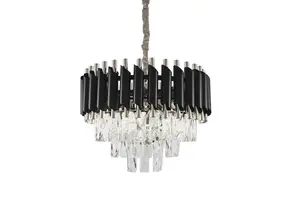 Hanglamp Pearl Chroom-Black