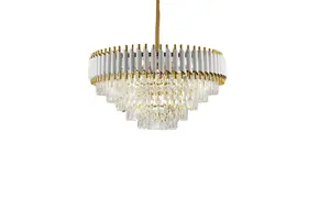 Hanglamp Pearl Chroom-Wit / Goud
