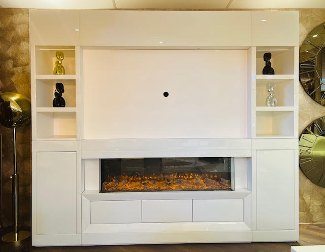 Spiegel Cinewall met sfeerhaard