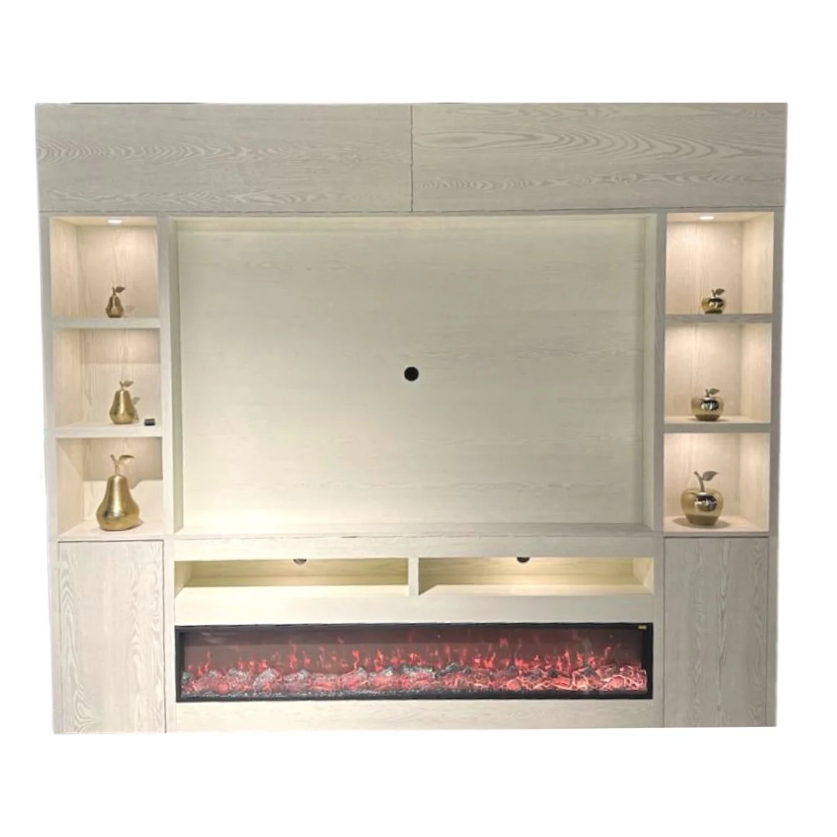 Veneer cinawall met haard