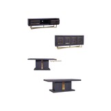 Black bonito compleet woonkamerset