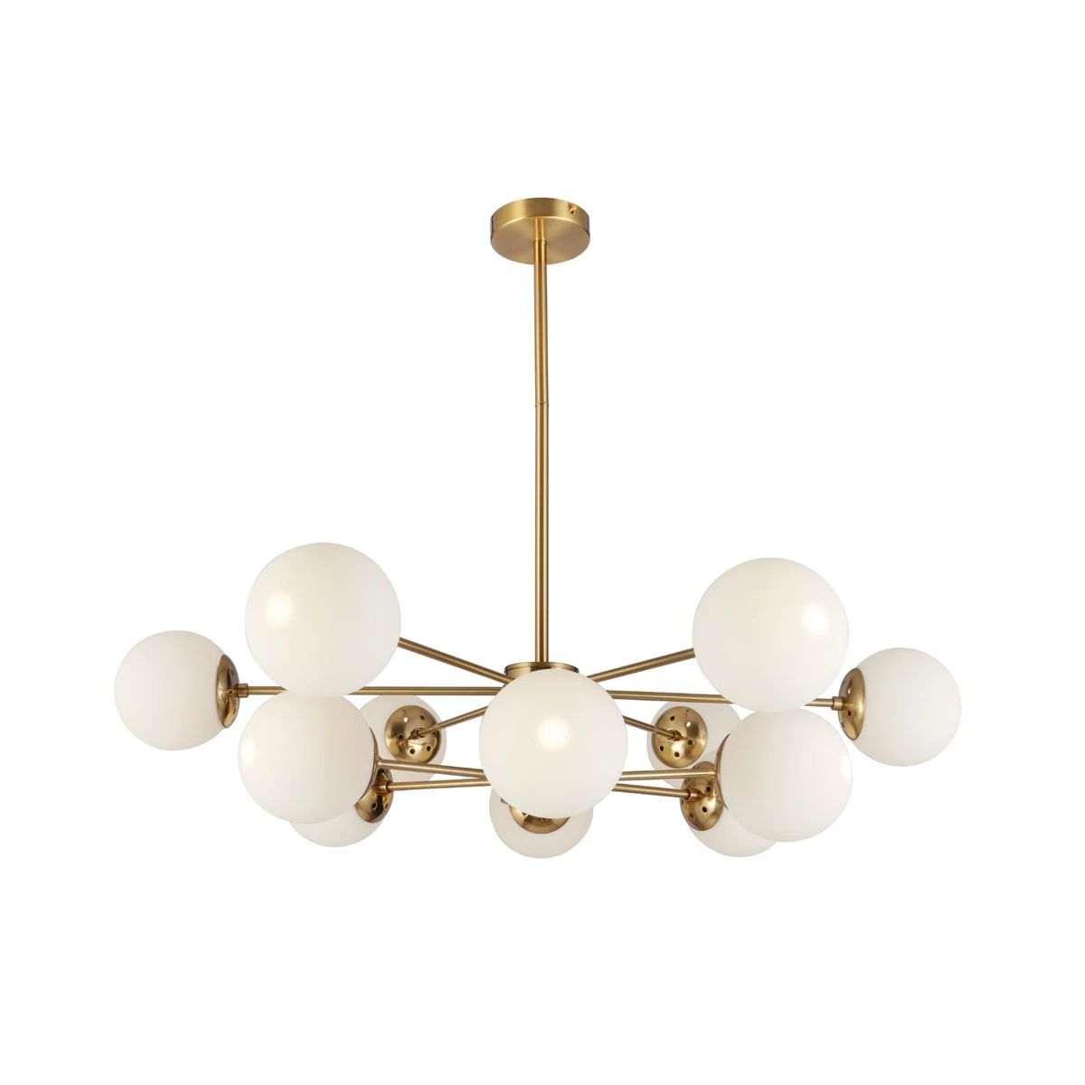 CEILING LAMP GOLD 6 ORBITS