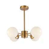 CEILING LAMP GOLD 6 ORBITS