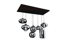 Hanglamp Knight - Zilver  7 mix lichts