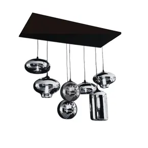 Hanglamp Knight - Zilver  7 mix lichts