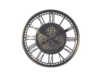 klok met draaiende tandwielen