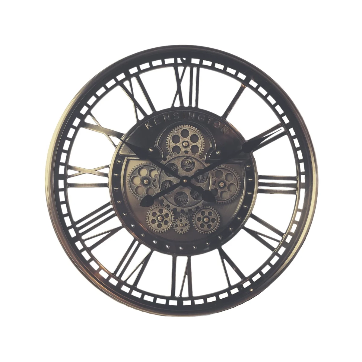 klok met draaiende tandwielen