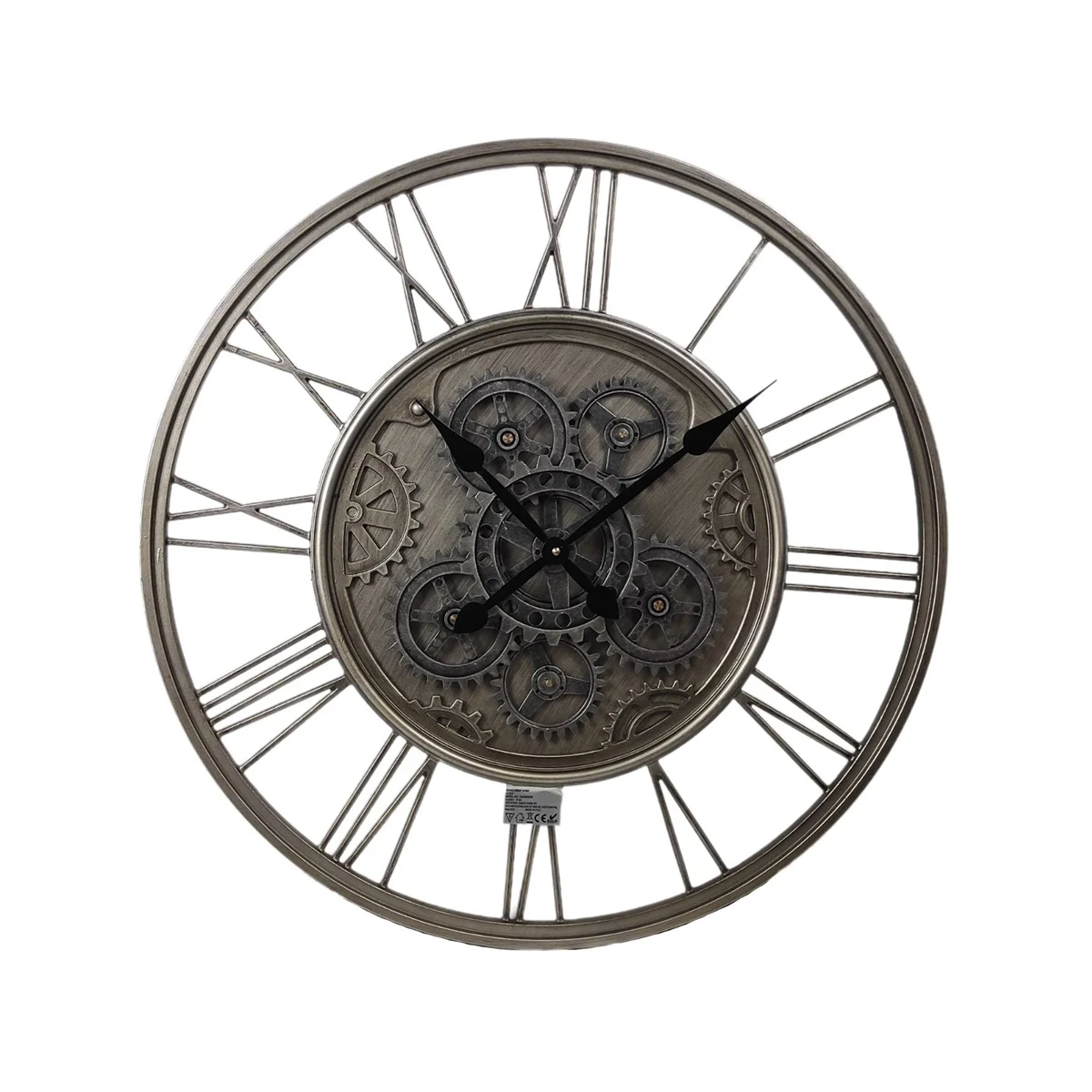 klok met draaiende tandwielen