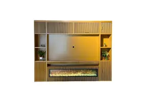 Veneer cinawall met haard