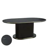 Keramiek Eettafel Zwart marmer