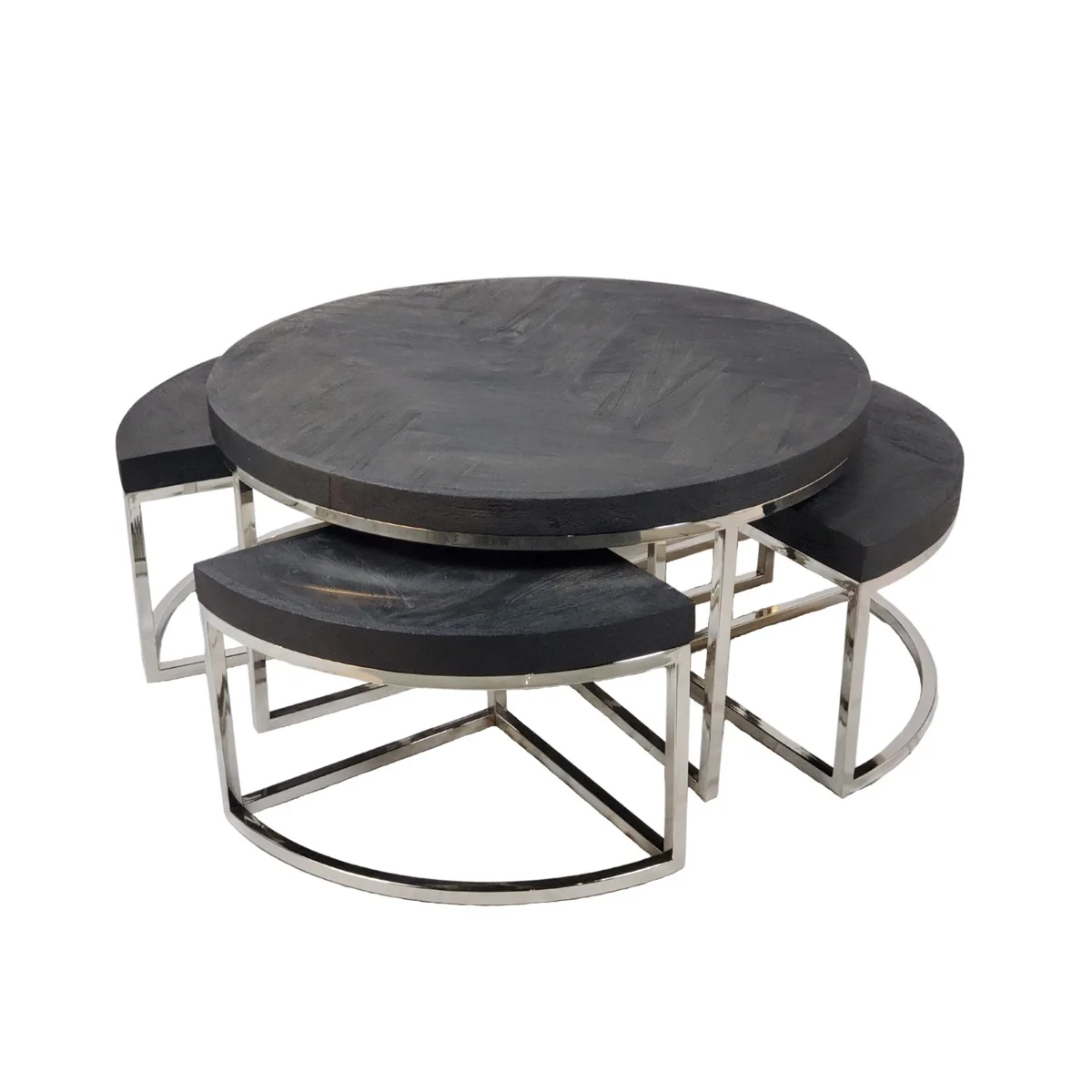 Salontafel Daisy 5 delig - Bonito  zilver