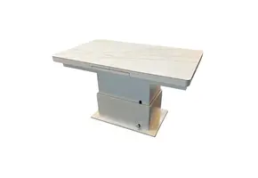 Keramische uitschuifbare eettafel en salontafel in één