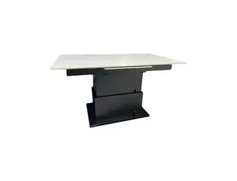 Keramische uitschuifbare eettafel en salontafel in één