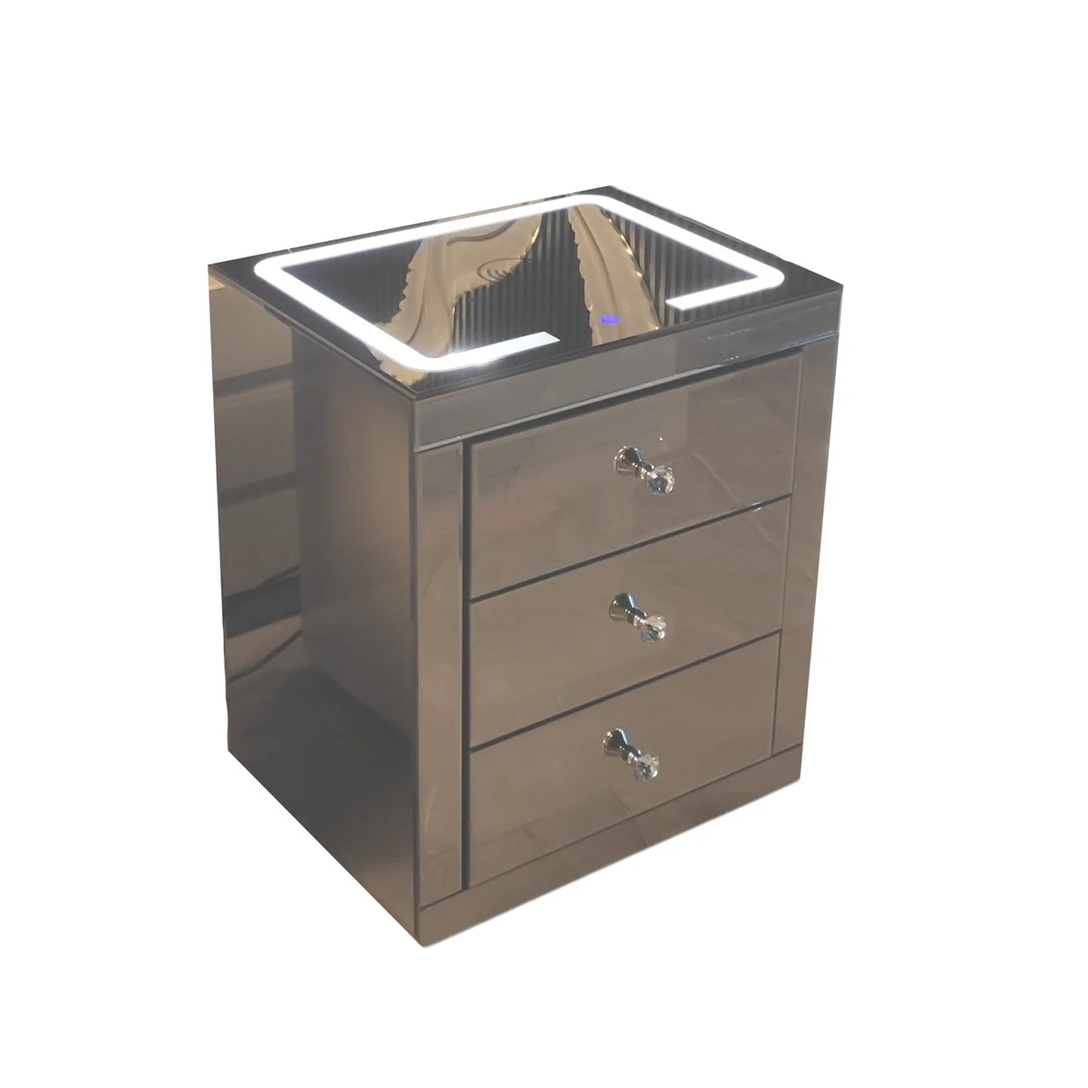 Spiegel nachtkastjes met  verlichting  en  oplaadfunctie