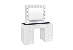 Spiegelkaptafel met diamant en laden