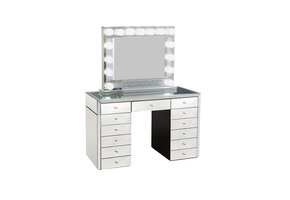 Spiegelkaptafel met diamant en laden