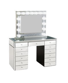 Spiegelkaptafel met diamant en laden