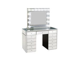 Spiegelkaptafel met diamant en laden