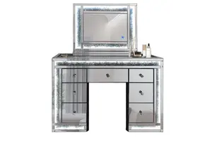 Spiegelkaptafel met diamant en laden