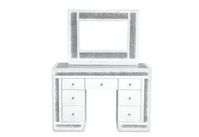 Spiegelkaptafel met diamant en laden