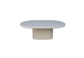 Japandi stijl organische salontafel wit