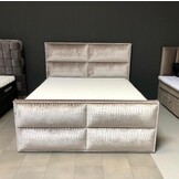 Croco velvet boxspring