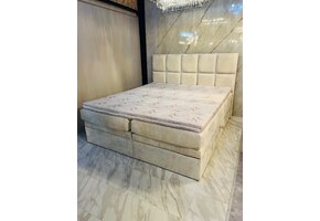 Teddy Boxspring  Wit Beige