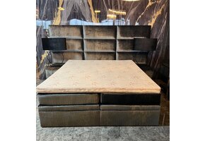 Venus XL Croco Boxspring  Antraciet