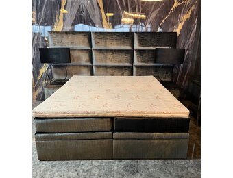 Venus XL Croco Boxspring  Antraciet