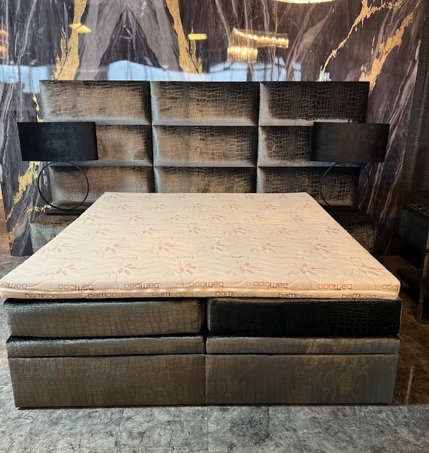 Eric kuster stijl croco tweepersoons boxspring