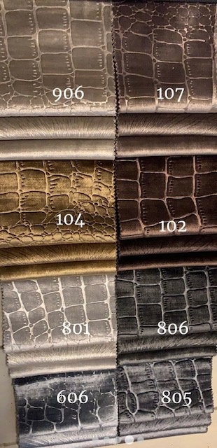 Croco velvet boxspring