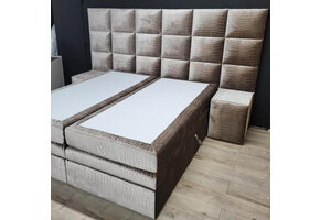 Luna XL  Croco Boxspring Taupe