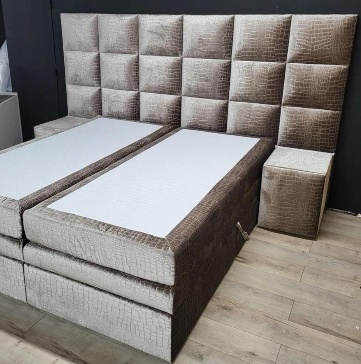 Eric kuster stijl croco tweepersoons boxspring