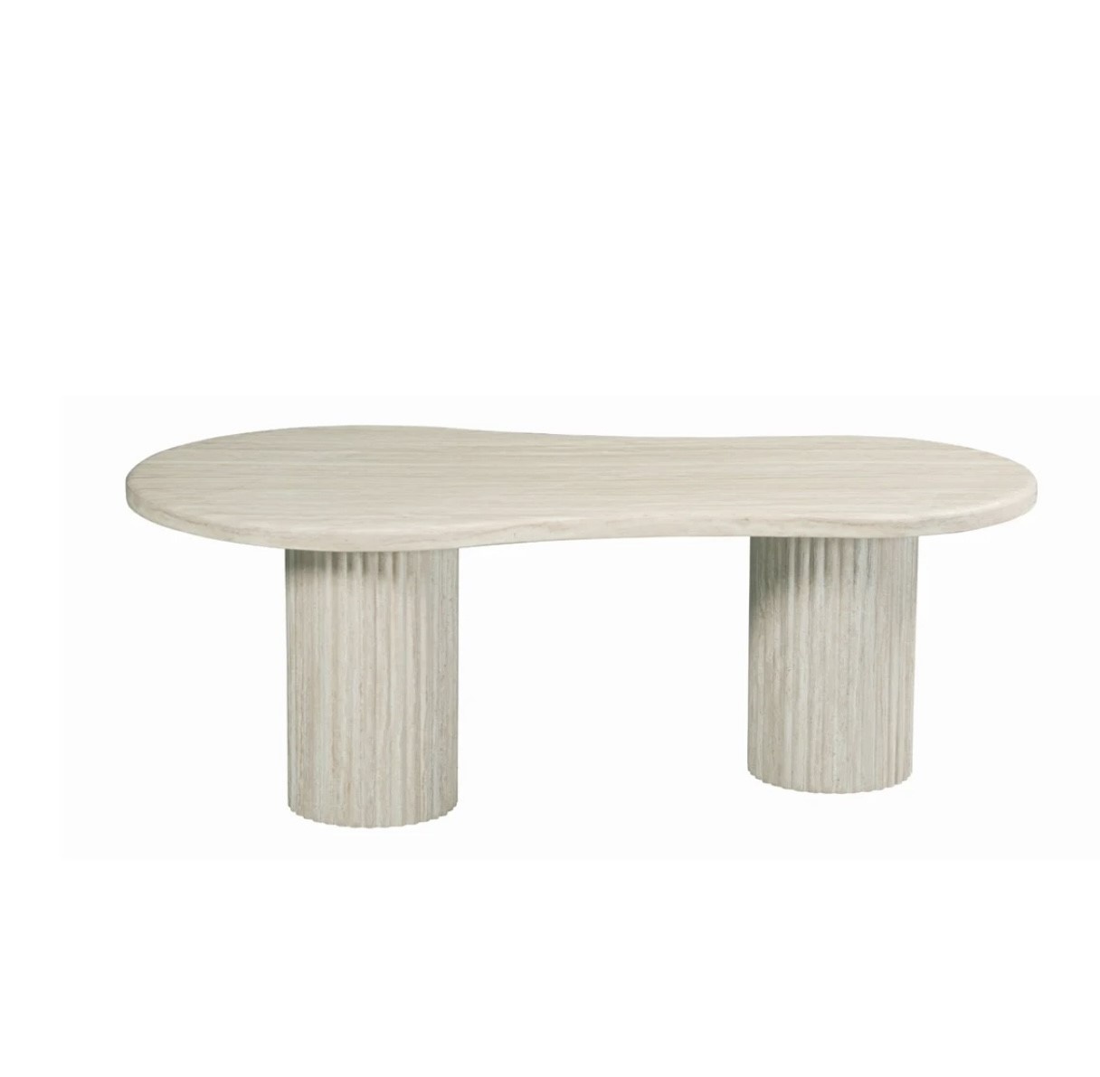 Japandi stijl organische eettafel en salontafel