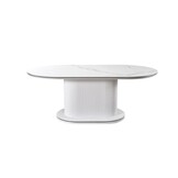 Aqua keramiek eettafel en salontafel