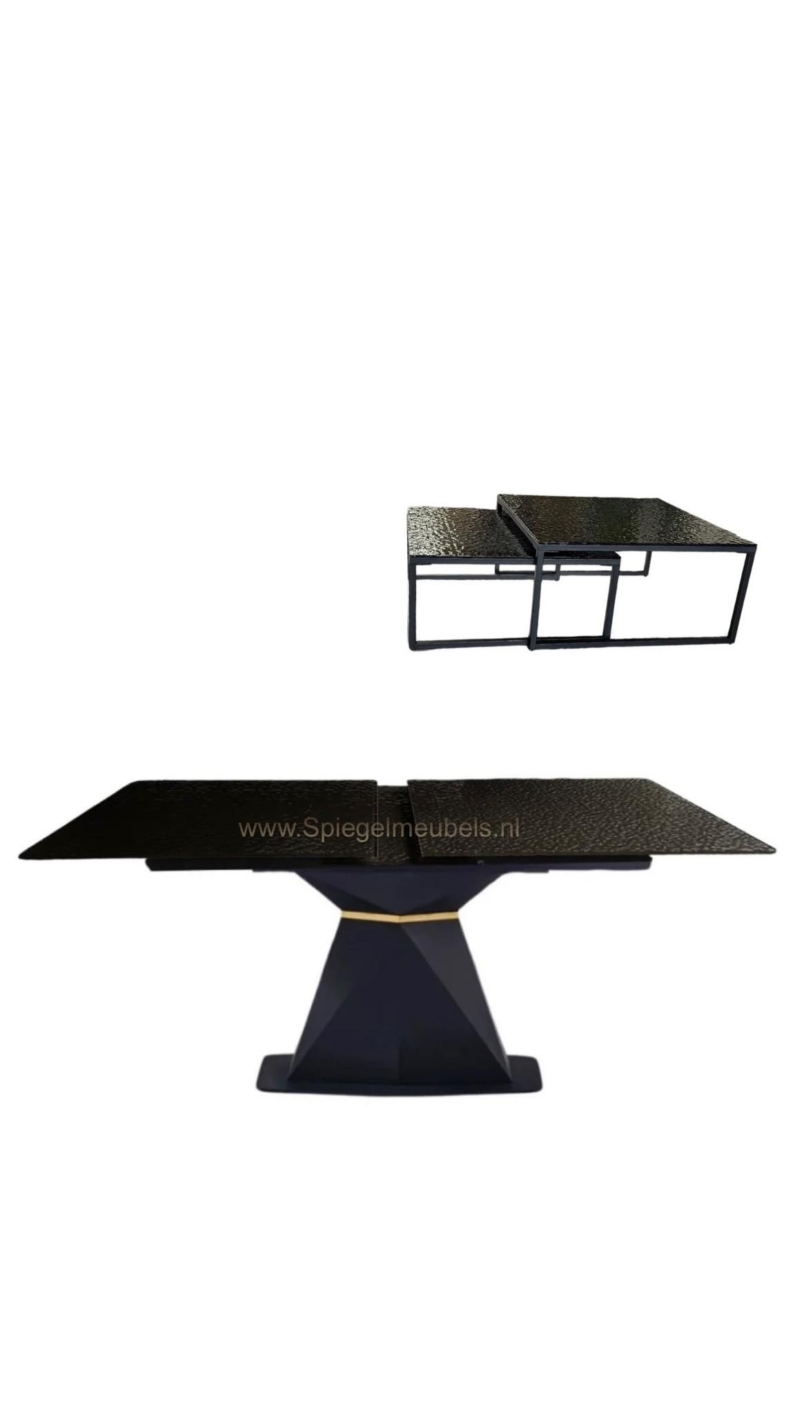 Keramische uitschuifbare Eettafel  en salontafel