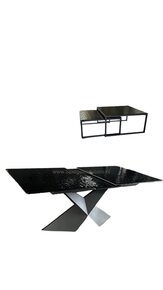 Keramische uitschuifbare Eettafel  en salontafel