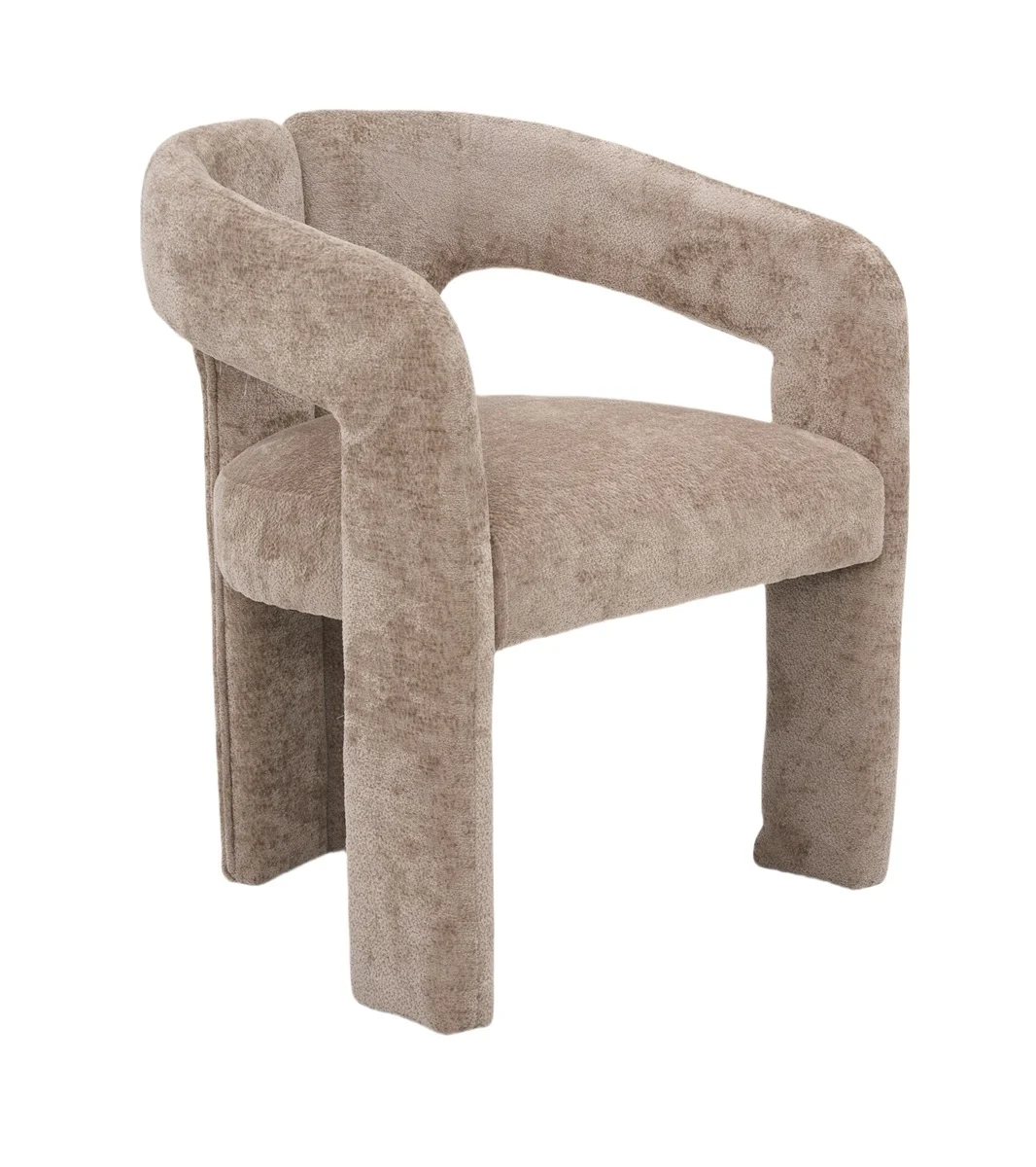 Japandi stijl eetkamerstoel bruin